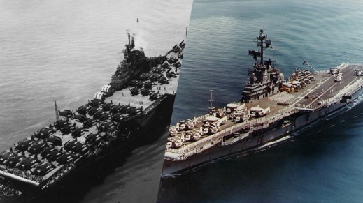 Official U.S. Navy Photographs, from the collections of the Naval History and Heritage Command, NH 97488-KN and NH 92237