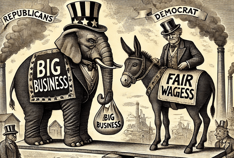 Donkeys and Elephants